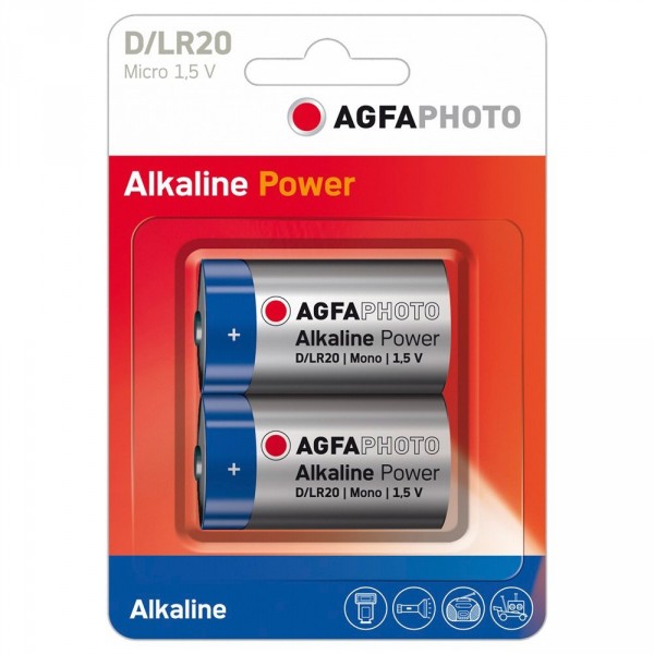 AGFA Batterie Alkaline, Mono D / LR20