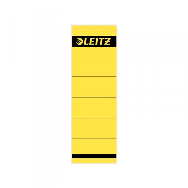 LEITZ Ordnerrücken-Etikett, 61 x 192 mm, kurz, breit, gelb (1642-00-15)